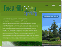 Tablet Screenshot of foresthillslawnsprinkling.com